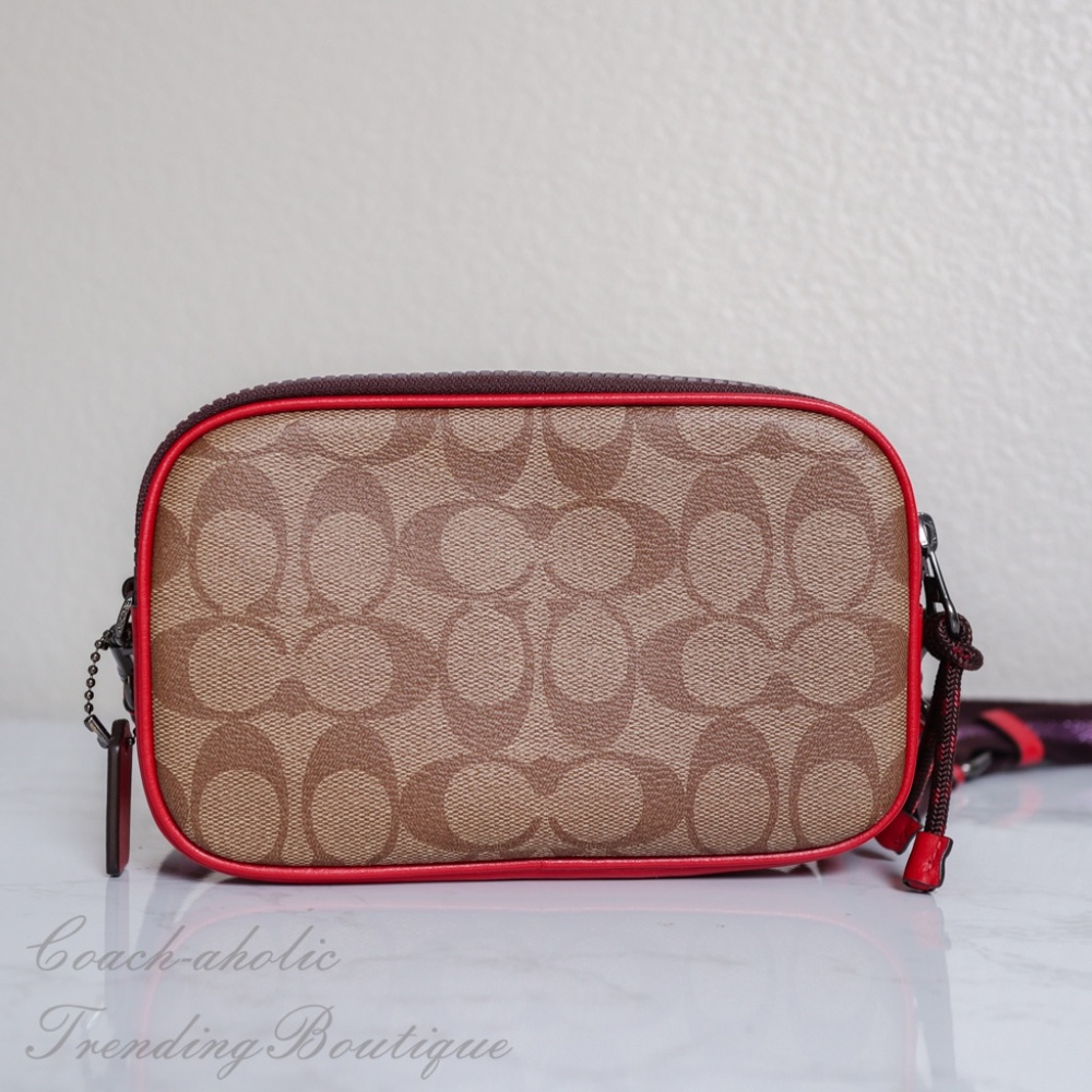 NWT Coach Double Zip Crossbody w/ Cherry Motif - Picture 5 of 8
